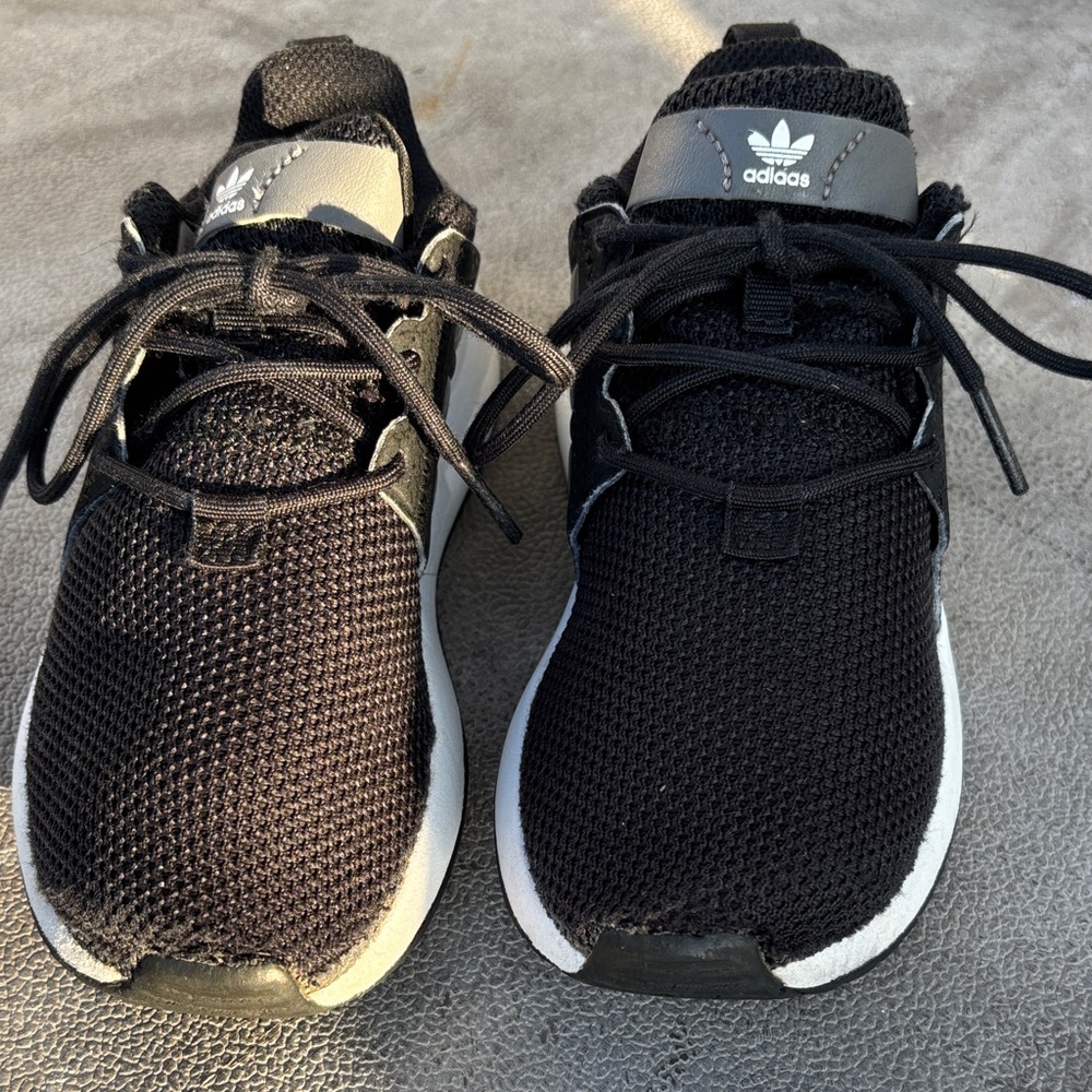 Adidas Black and Gray Mesh Sneakers